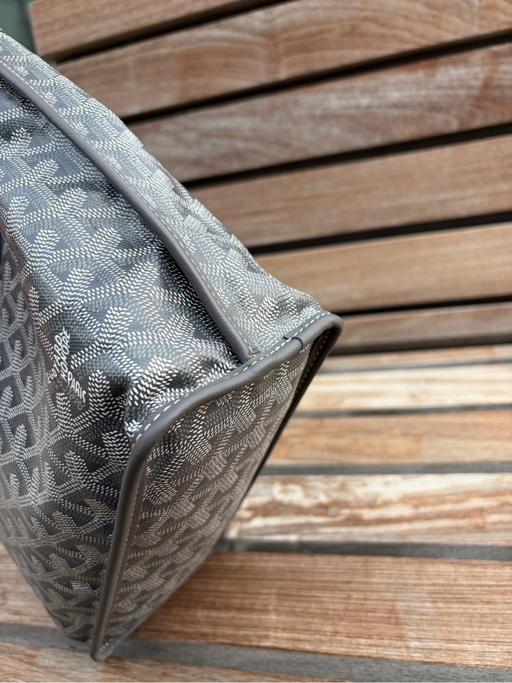 GOYARD Mini Anjou Coated Canvas and Leather Tote Bag - Picture 8 of 13